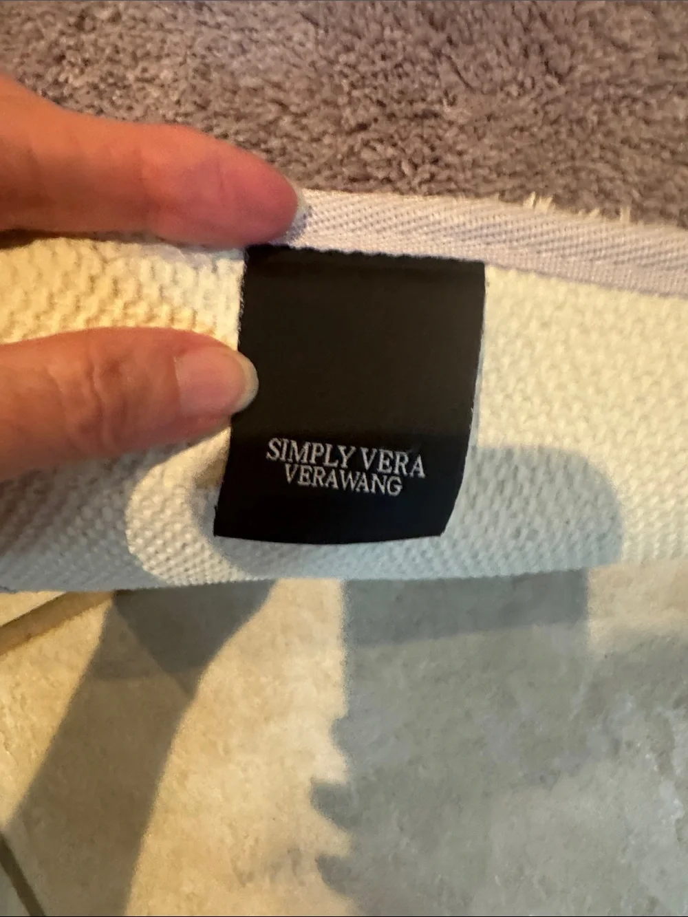 Simply Vera Vera Wang Rugs Plush Lavender Bath Mat Duo